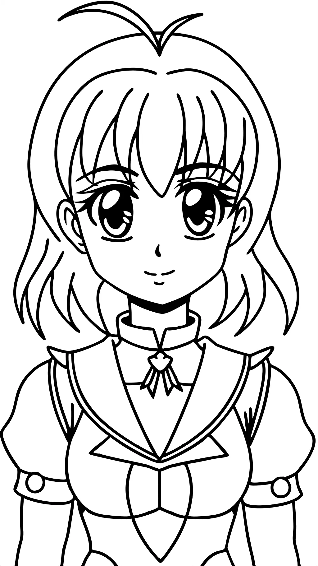 anime girl coloring pages for girls